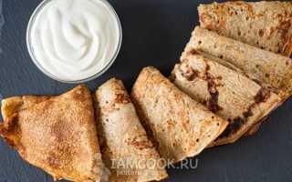 Блины из ржаной муки на молоке