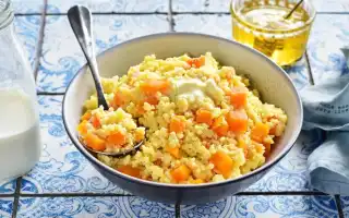 Пшенная каша с тыквой на молоке
