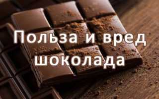 Польза и вред шоколада для организма
