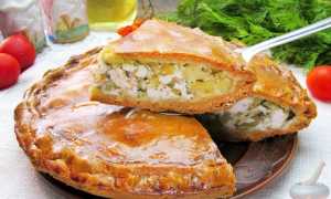 Как вкусно приготовить пирог с курицей и картошкой