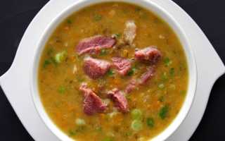 Гороховый с копчеными ребрышками