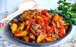 Как приготовить сочное жаркое из курицы