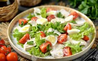 Диетический салат с куриной грудкой