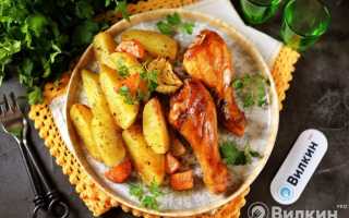 Куриные ножки, запеченные в духовке с картошкой