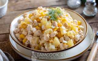 Как приготовить салат с ананасом и куриной грудкой