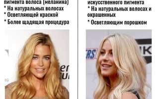 В чём суть обесцвечивания: осветление волос