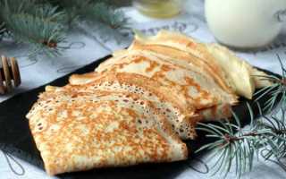Как приготовить блины на минеральной воде