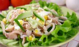 Салат с кальмарами самый вкусный и простой рецепт