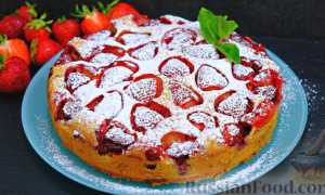 Рецепты приготовления десертных пирогов с клубникой