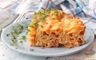 Макароны, запеченные с фаршем в духовке