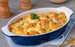 Цветная капуста, запеченная в духовке с сыром