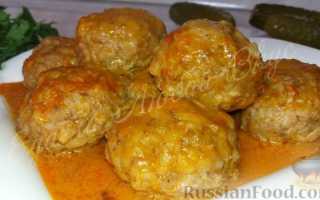 Классические тефтели из фарша с рисом