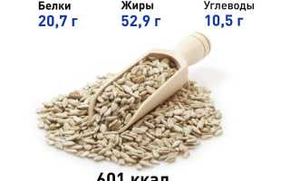 Состав семечек подсолнуха